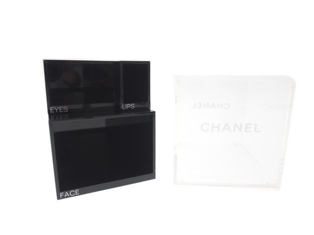 New 新品】シャネル CHANEL ノベルティ アクリルケース 小引き出し ルージュスタンド FACE EYES LIPS 黒 ブラック -  ブランドジャックリスト