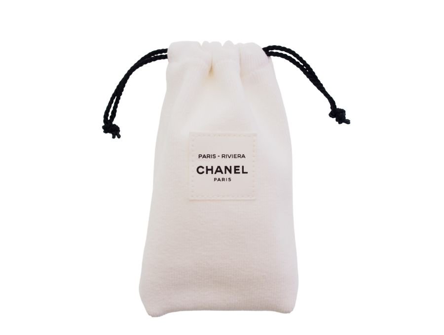 【Used 未使用】シャネル CHANEL ノベルティ リビエラ PARIS - RIVIERA 巾着ポーチ コットン ホワイト PARFUMSの商品画像