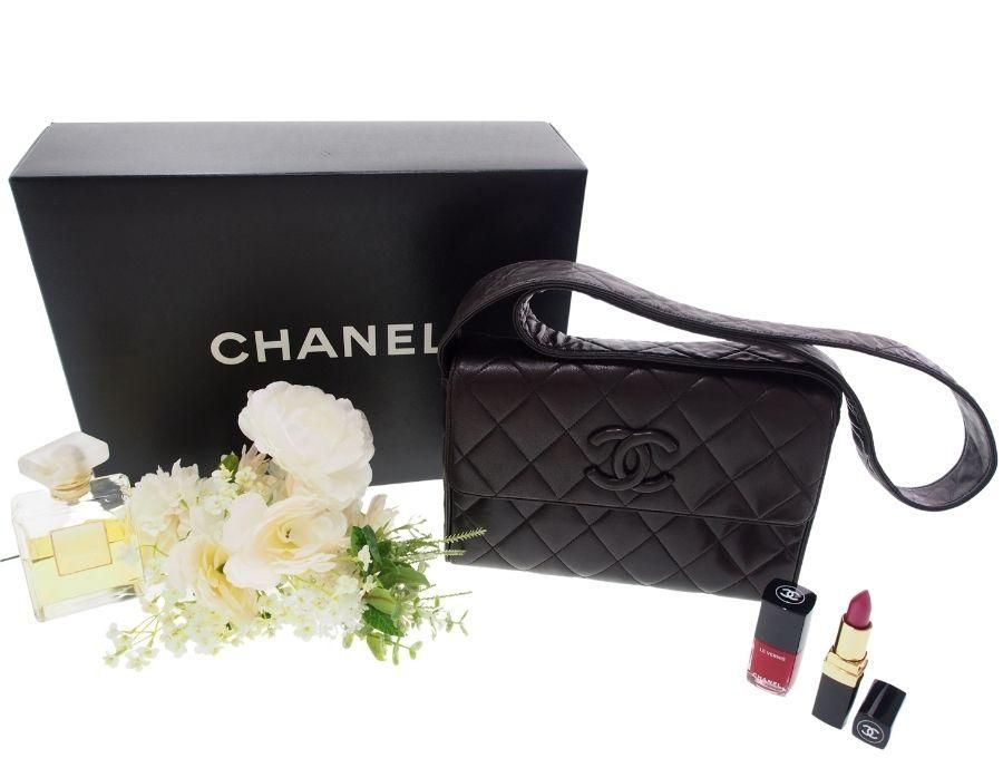 美品　CHANEL ヴィンテージシャネル   マトラッセ ラムスキン　バッグ