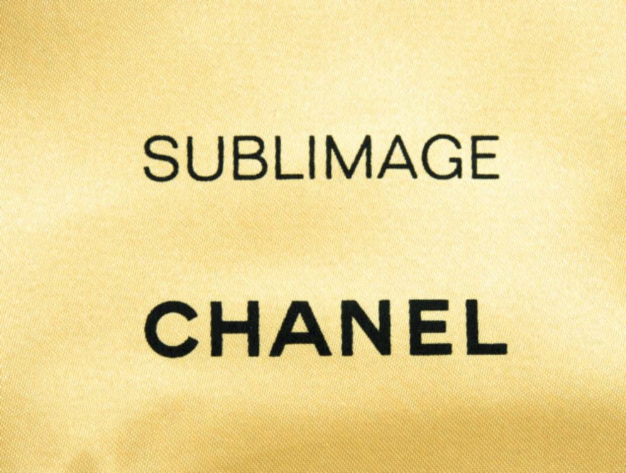 【Used 未使用】シャネル CHANEL ノベルティ サブリマージュ 巾着ポーチ 巾着袋 ドローストリング SUBLIMAGE 金色 ゴールド  (H)17cm×(W)13cm - ブランドジャックリスト