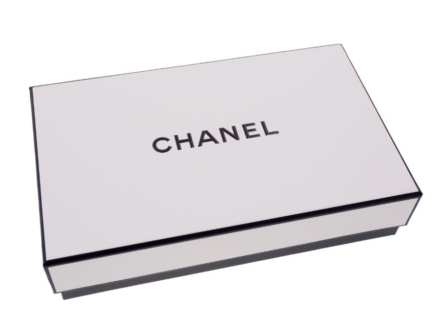 【Used 未使用】シャネル CHANEL ギフトボックス 香水用空箱 ラッピングボックス 蓋ホワイト×底ブラックの商品画像