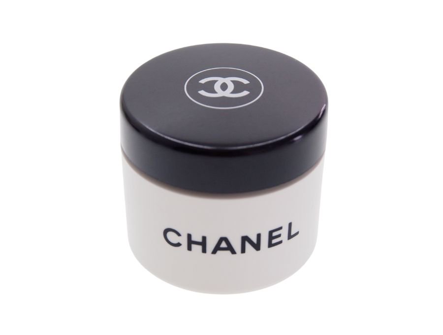 【Used 未使用】シャネル CHANEL クリアーケース クリーム入れ トラベル容器 ホワイト×ブラック ココマークの商品画像