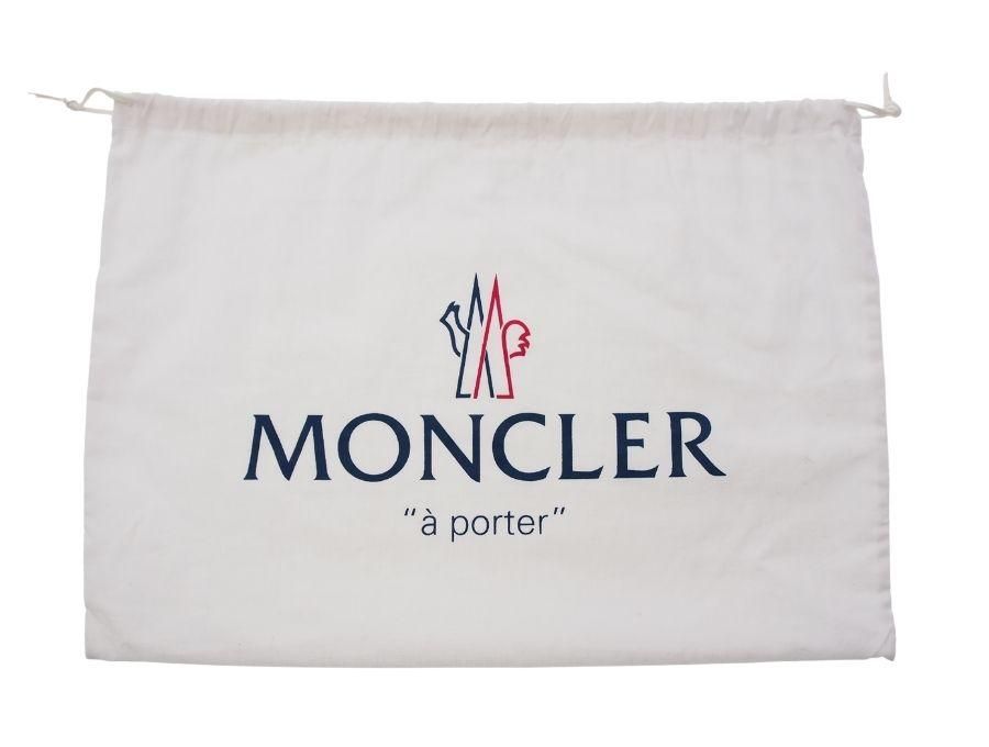 【Used 通常品】モンクレール Moncler ショルダーバッグ クラッチバッグ 2way 取り外し可チェーン レザー ベージュ×ピンク  ゴールド金具 Made in Italy - ブランドジャックリスト