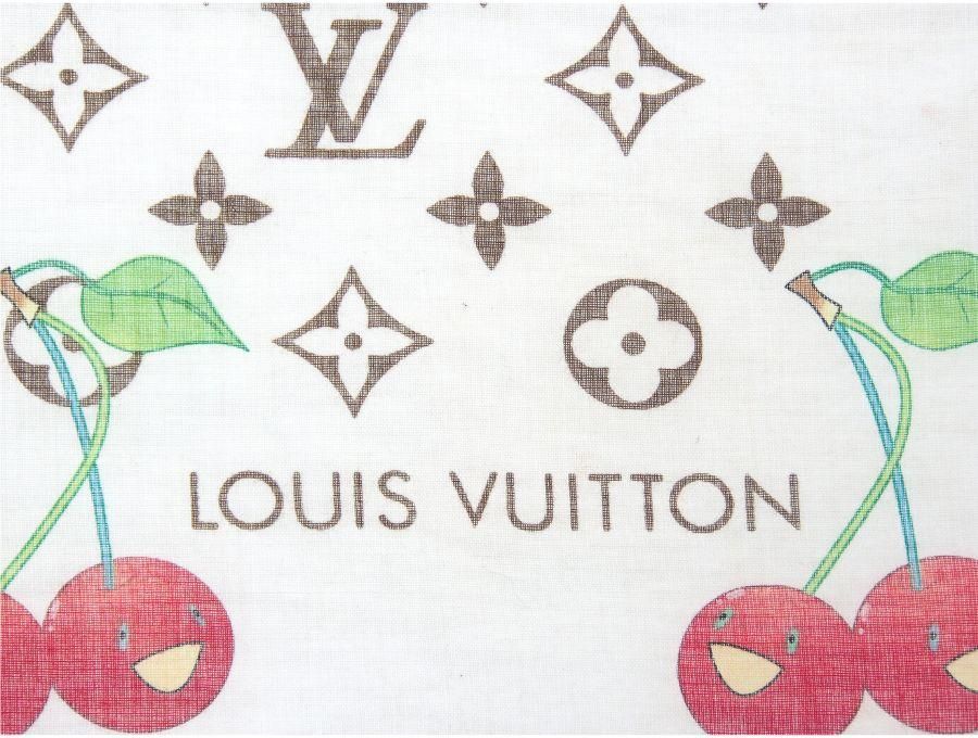 Used 美品】ルイヴィトン LOUIS VUITTON×村上隆 コラボ ハンカチ LV