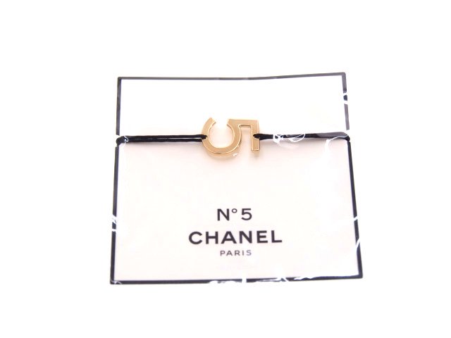 【New 新品】シャネルパフューム CHANEL PARFUMS No.5 ノベルティ ブレスレット アクセサリー N°5 PARIS ゴールド  フリーサイズ - ブランドジャックリスト