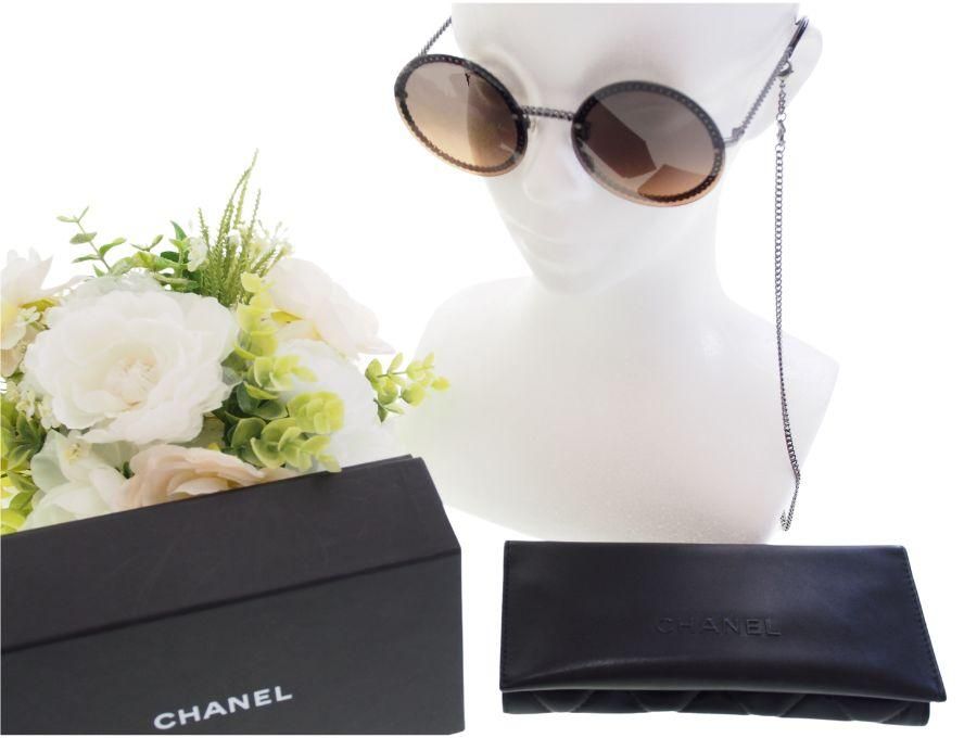 Used 極上品】シャネル CHANEL アイウェア 眼鏡 ラウンド