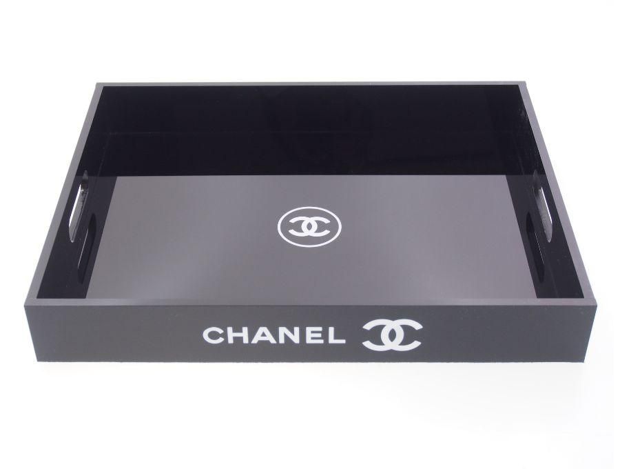 Used 展示品】 シャネル CHANEL ノベルティ アクリルトレー お盆