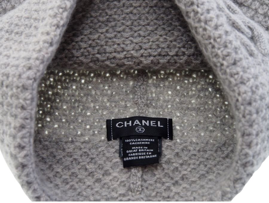 Used 極上品】シャネル CHANEL ニット帽 ニットキャップ 毛糸の帽子