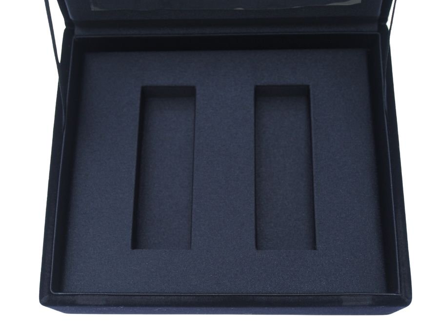 【New 新品】 クリスチャンディオール Dior ミラー付きハードケース 収納ボックス ROUGE DIOR 口紅 2本入れ 鏡  カナージュステッチ柄 ネイビー CD ビューティー BEAUTE - ブランドジャックリスト
