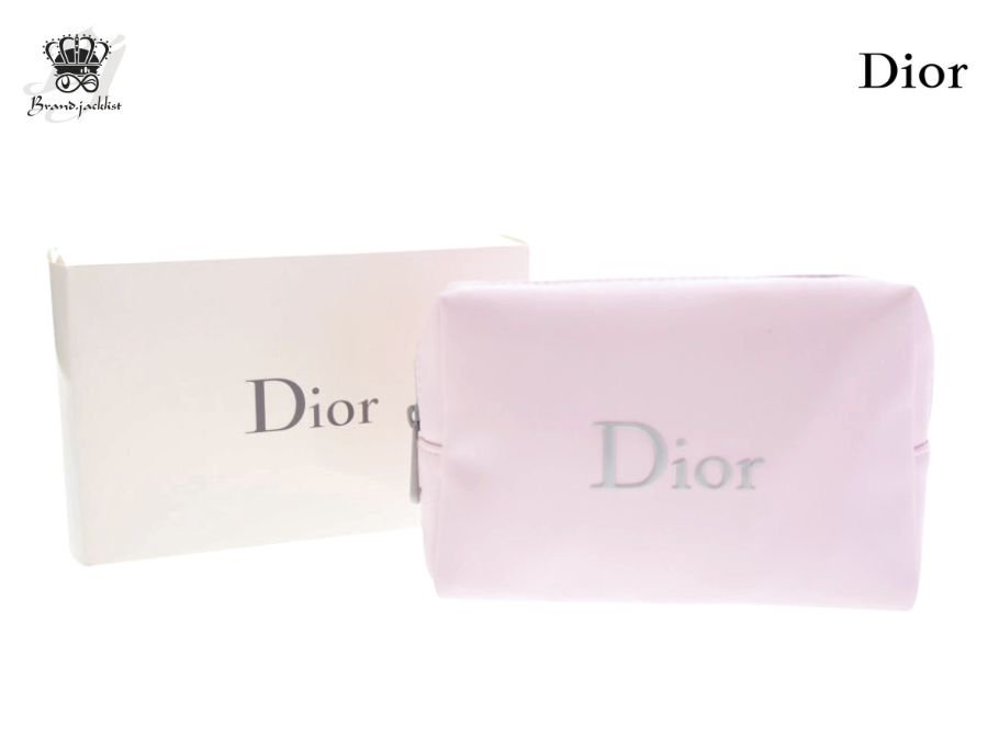 Christian Dior　クリスチャンディオール ピンク ポーチ  スクエア