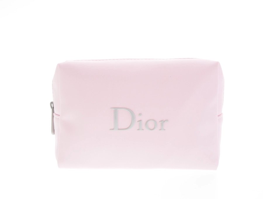 【Used 展示品】 クリスチャンディオール Dior ノベルティ コスメポーチ カプチュールユースコフレポーチ スクエア ピンク BEAUTEの商品画像