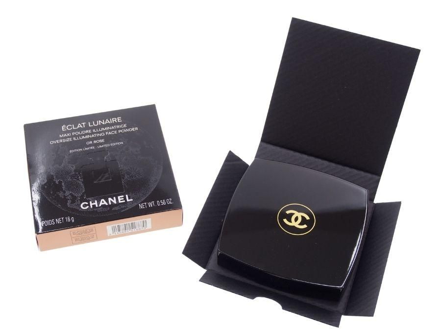 【Used 展示品】シャネル CHANEL フェイスパウダー ECLAT LUNAIRE, エクラ ルネール イルミネイティング パウダー オー  ローズ 2022 ホリデー 鏡付き フランス 16g - ブランドジャックリスト