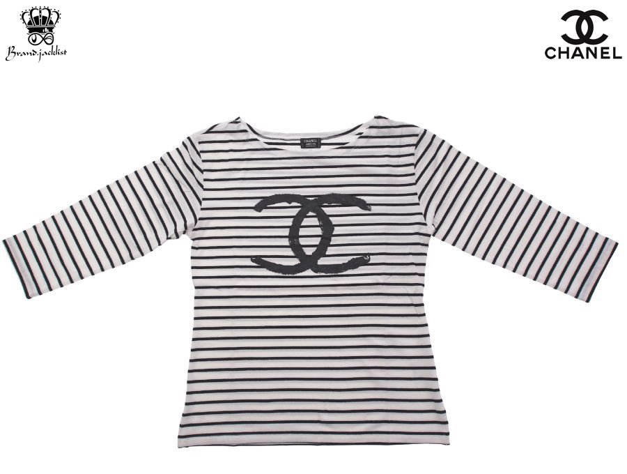 Used 展示品】 シャネル CHANEL 店舗ユニフォーム 七分袖 Tシャツ 海外