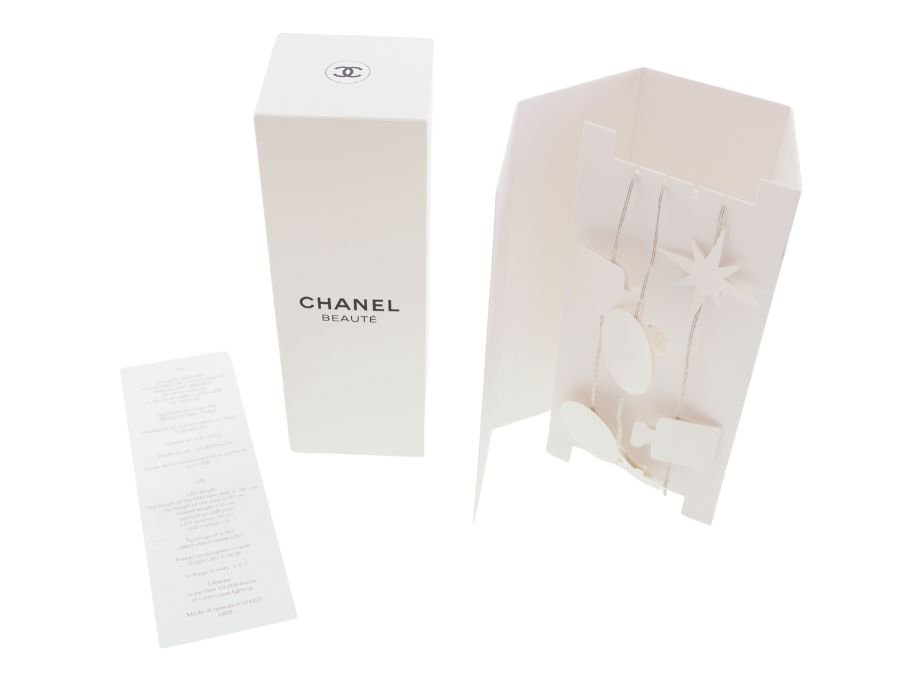 【Used 展示品】 シャネル CHANEL ノベルティ ペーパーライト LED式 ルームライト 紙製 コメット ムーン No.5 香港シャネル限定  2022年12月 USB電源 希少品 BEAUTE - ブランドジャックリスト