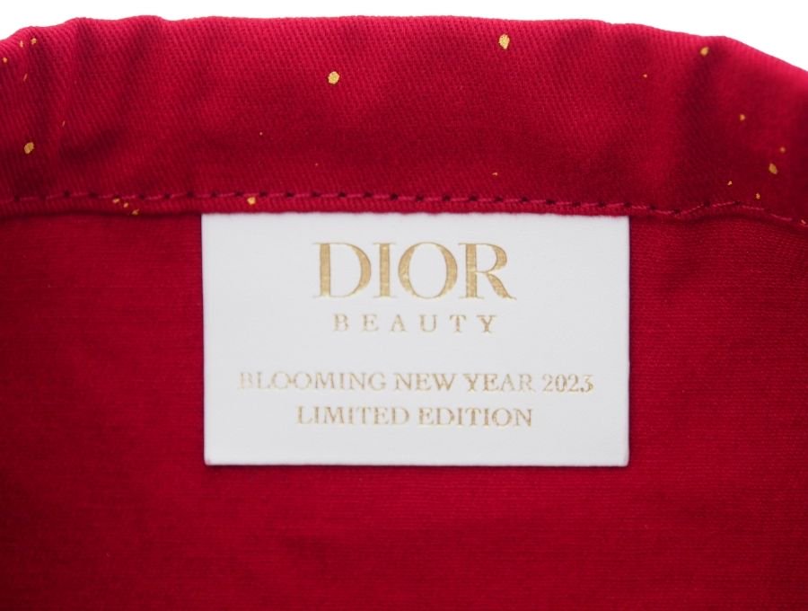 【New 新品】 クリスチャンディオール Dior BEAUTE 巾着ポーチ ドローストリング BLOOMING NEW YEAR  ブルーミングニューイヤー 2023 限定 星座 レッド - ブランドジャックリスト