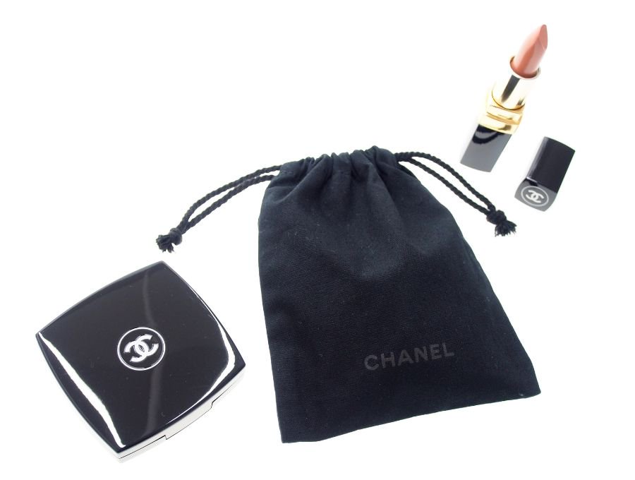 Used 開封品】シャネル CHANEL ノベルティ 巾着ポーチ 巾着袋 ドロー 