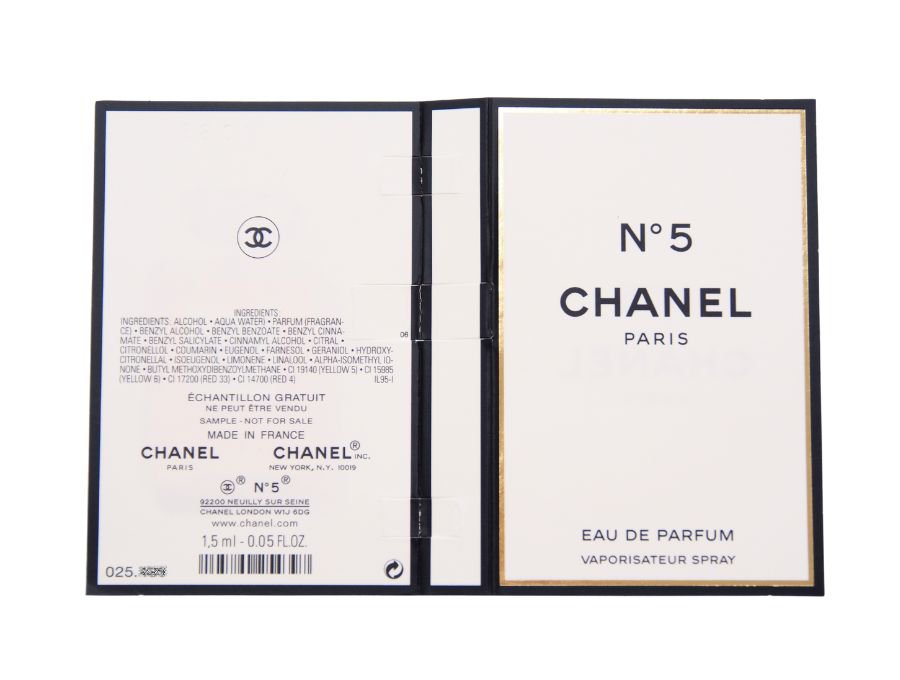 【Used 開封品】 シャネル CHANEL N°5 オードゥ パフューム EAU DE PARFUM ヴァポリザター スプレー 香水 No.5  サンプル 1.5ml France 女性用 - ブランドジャックリスト