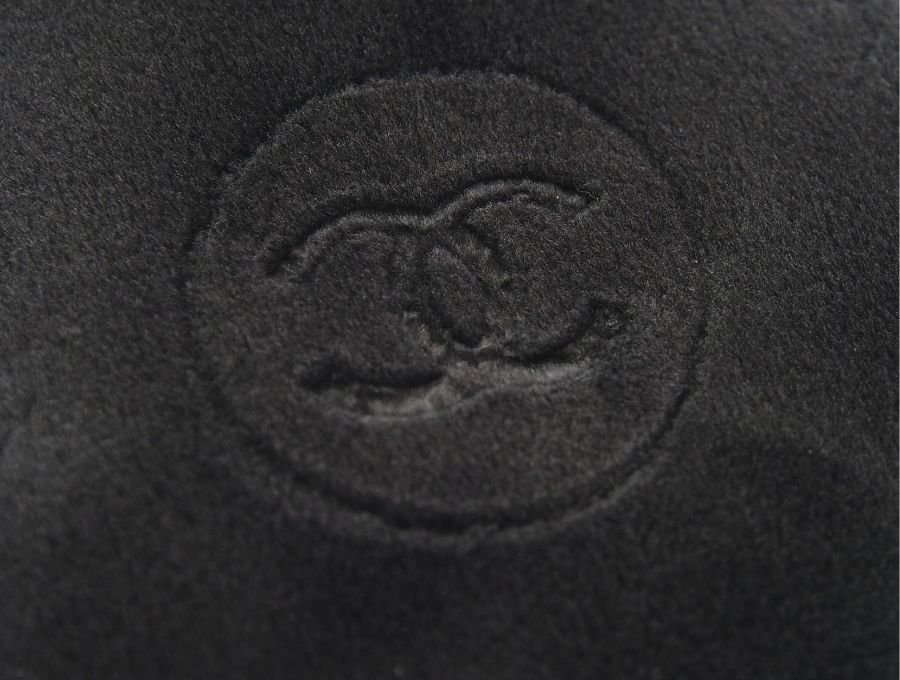 【Used 開封品】シャネル CHANEL 専用ポーチ ヴィタルミエール グロウ クッション ファンデーション コンパクト保護カバー ココマーク  ダブルC ベージュ×ブラック 2個セット - ブランドジャックリスト