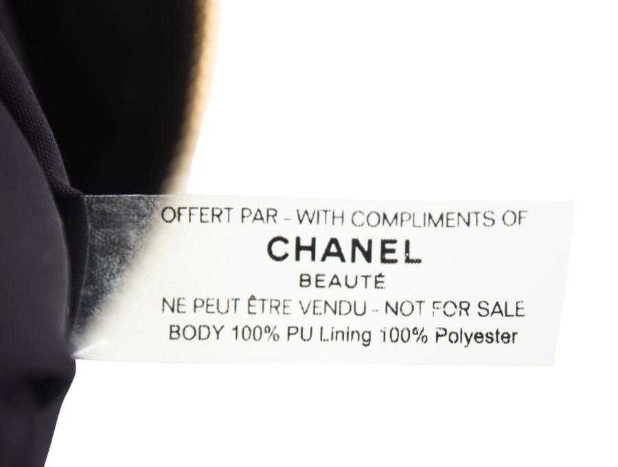 シャネル ノベルティ コスメポーチ アイコン柄 香水 N°5 BEAUTE CHANEL【Used 開封品】 - ブランドジャックリスト