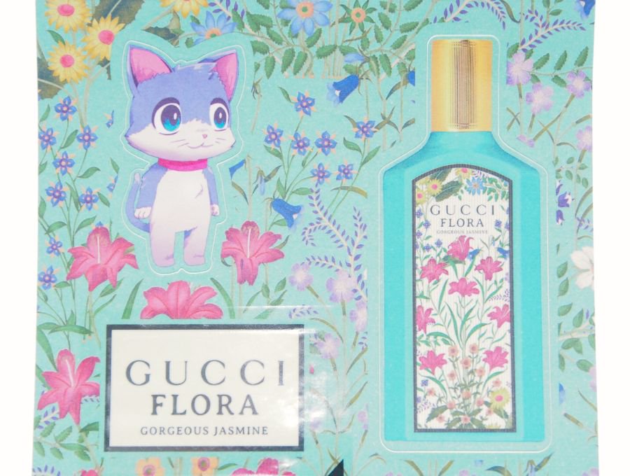 Used 開封品】グッチ GUCCI FLORA ステッカー シール 4枚 香りサンプル