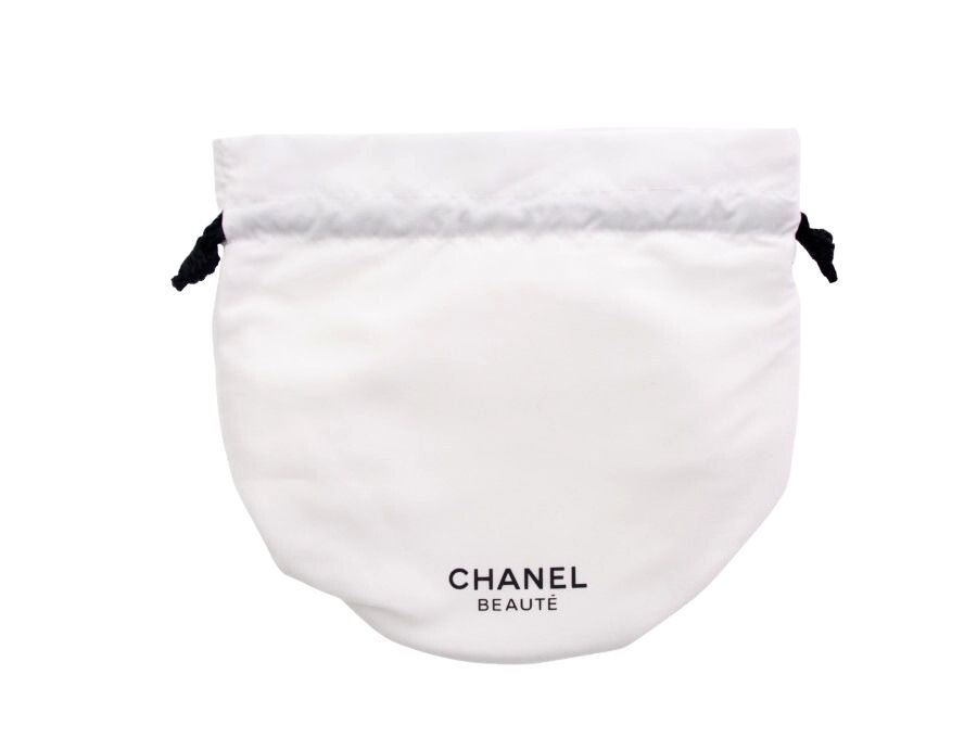 Used 開封品】シャネル CHANEL ノベルティ 巾着ポーチ 巾着袋 丸底