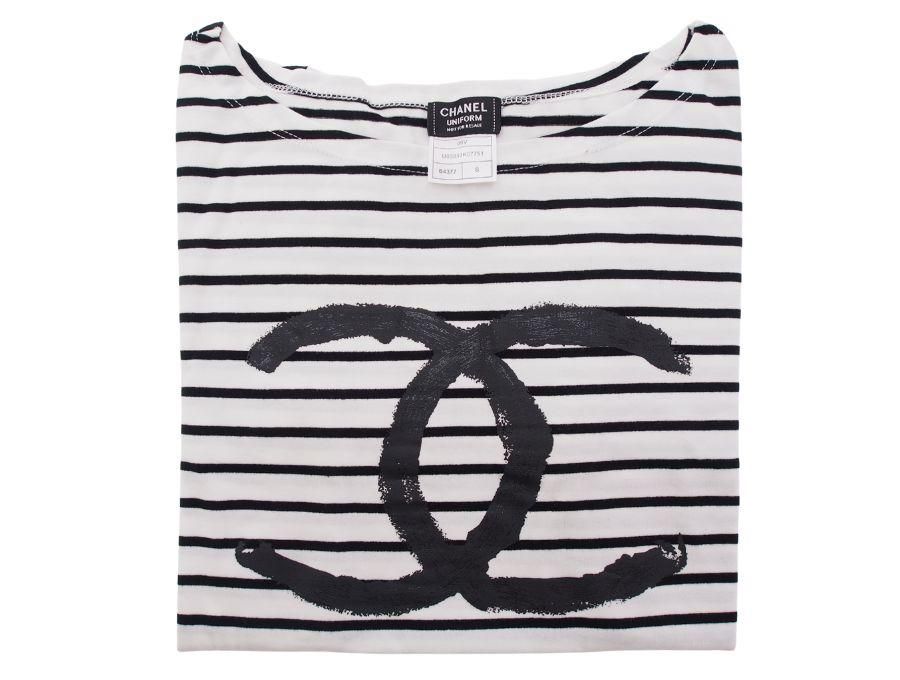 New 新品】 シャネル CHANEL 店舗ユニフォーム 七分袖 Tシャツ 海外 