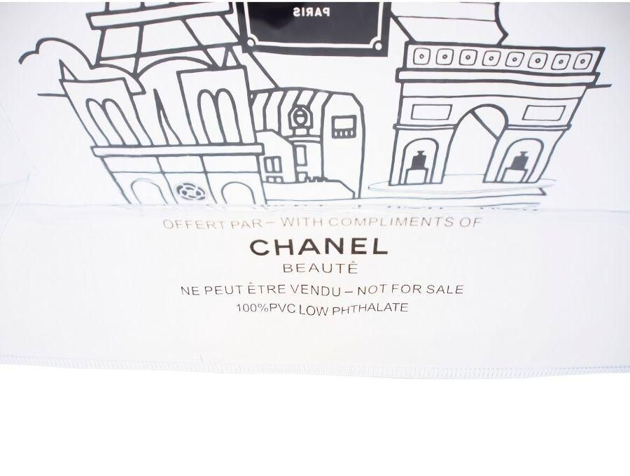 【New 新品】シャネル CHANEL BEAUTE ノベルティ 透明ハンドバッグ クリアバッグ 仏パリ サクレ・クール寺院 エッフェル塔 凱旋門  ノートルダム大聖堂 PVCビニール 2021 - ブランドジャックリスト