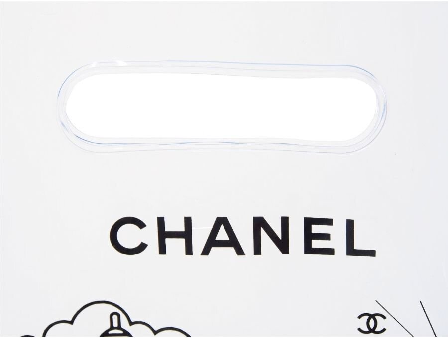 【New 新品】シャネル CHANEL BEAUTE ノベルティ 透明ハンドバッグ クリアバッグ 仏パリ サクレ・クール寺院 エッフェル塔 凱旋門  ノートルダム大聖堂 PVCビニール 2021 - ブランドジャックリスト