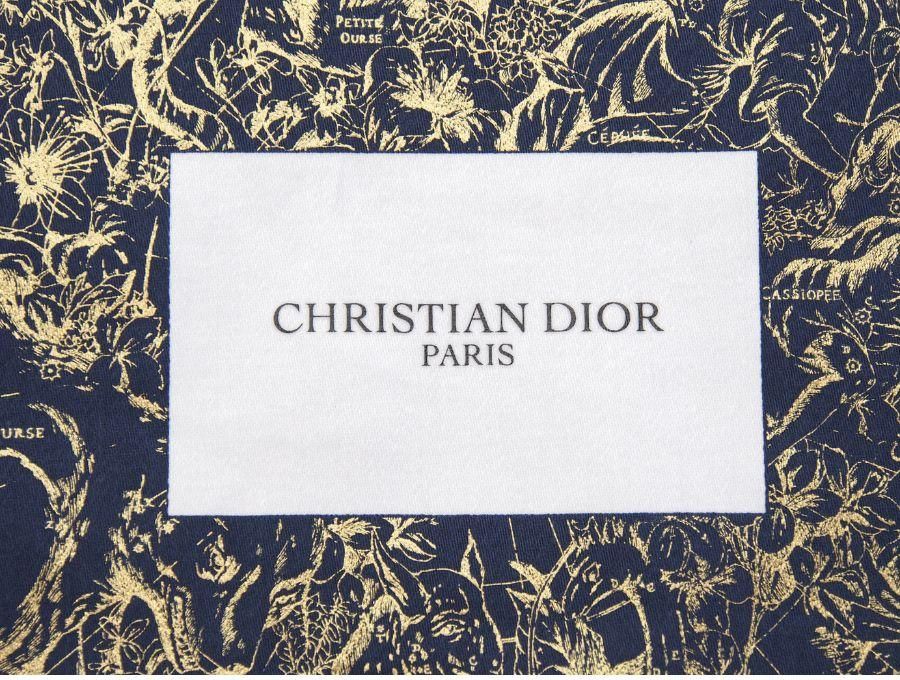 New 新品】 メゾンクリスチャンディオール Dior ノベルティ 巾着ポーチ 大きめ巾着袋 2023 ホリデー NOEL 星座 ギリシア神話  クリスマス限定デザイン ネイビー ブルー×ゴールド - ブランドジャックリスト