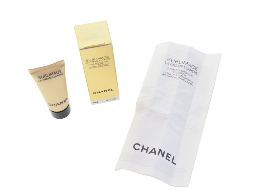 シャネル CHANEL サブリマージュ ラ クレーム ルミエール LA CREME LUMIERE 巾着ポーチ ブライトニングクリーム  2点セットサンプル 5ml 【Used 開封品】 - ブランドジャックリスト