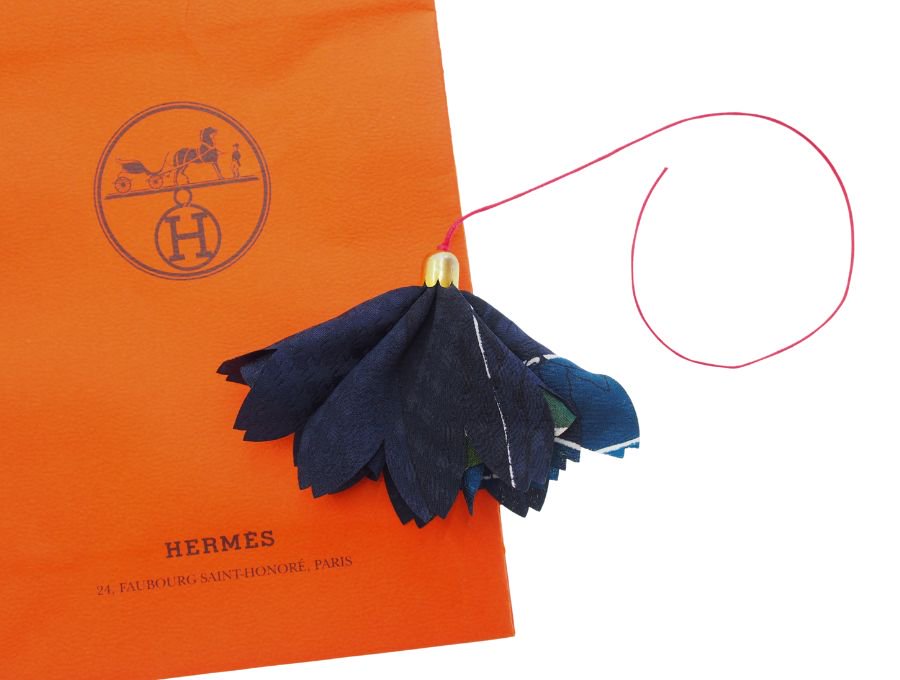 エルメス HERMES プティ アッシュ petit h バッグチャーム 花飾り