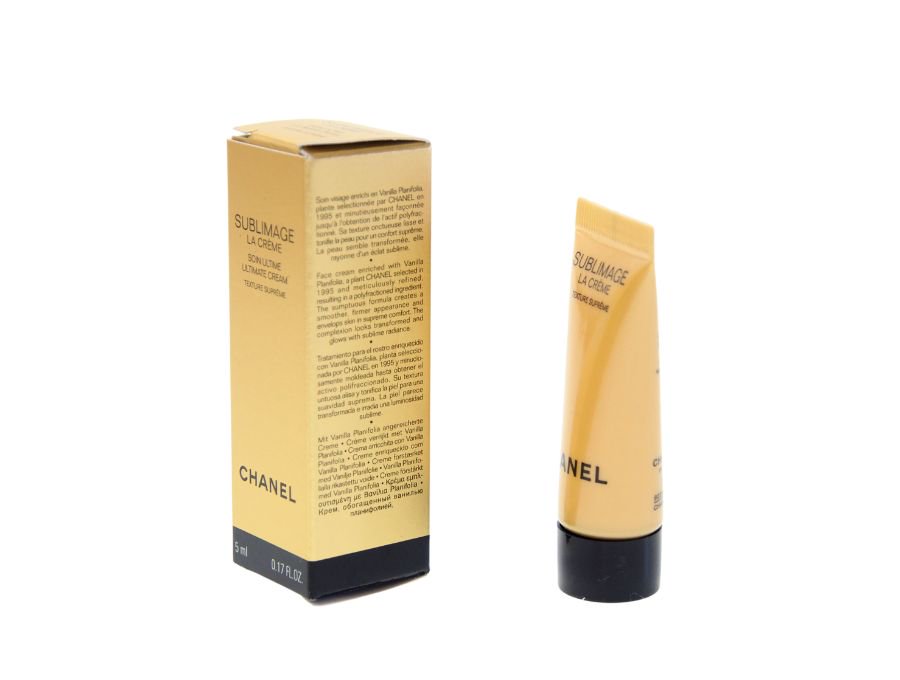 シャネル CHANEL サブリマージュ ラ クレーム SUBLIMAGE LA CREME 巾着ポーチ アイクリーム 2点セットサンプル 5ml  【Used 開封品】 - ブランドジャックリスト