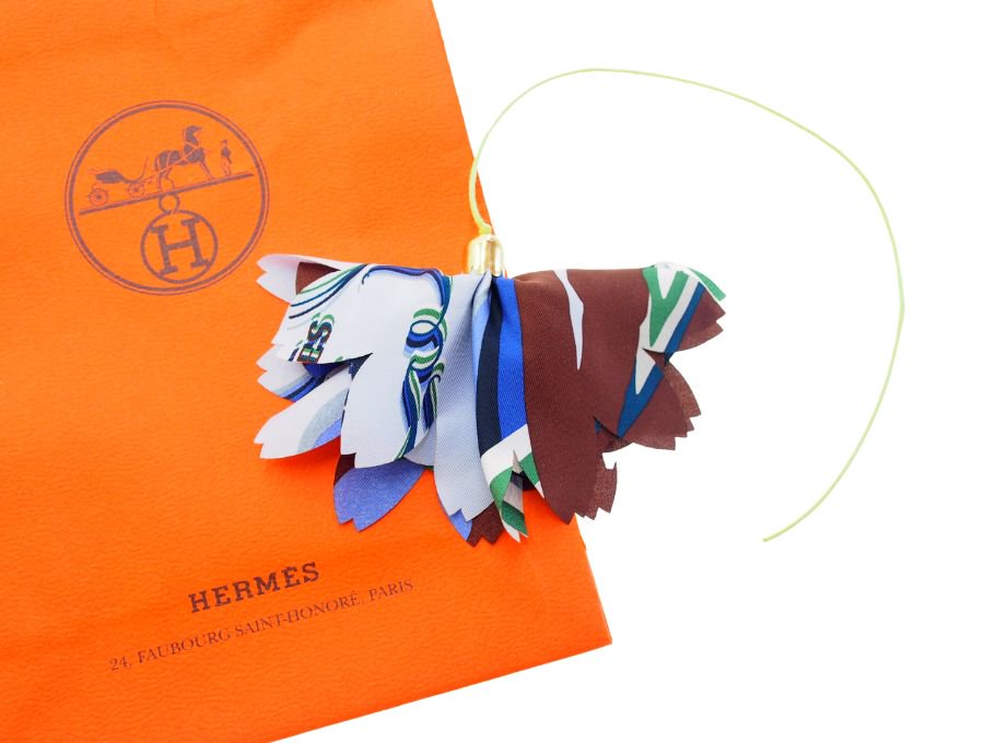 エルメス HERMES プティ アッシュ petit h バッグチャーム 花飾り