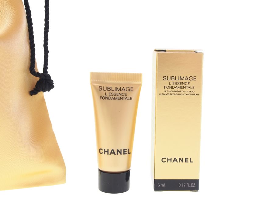 シャネル CHANEL サブリマージュ レサンス フォンダモンタル SUBLIMAGE 巾着ポーチ プレミアム美容液 2点セットサンプル 5ml  【Used 開封品】 - ブランドジャックリスト