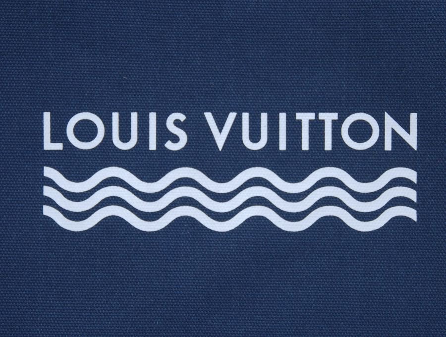 ルイヴィトン LOUIS VUITTON ノベルティ トートバッグ 2023 廈門環島路ポップアップストア 中国 廈門ビーチ 期間限定 キャンバス  ネイビーブルー【Used 開封品】 - ブランドジャックリスト