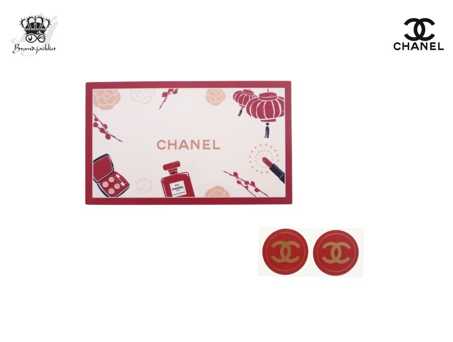 シャネル CHANEL メッセージカード＆シール HAPPY CHINESE NEW YEAR 旧正月 CC ココマーク ラッピング【Used  開封品】 - ブランドジャックリスト