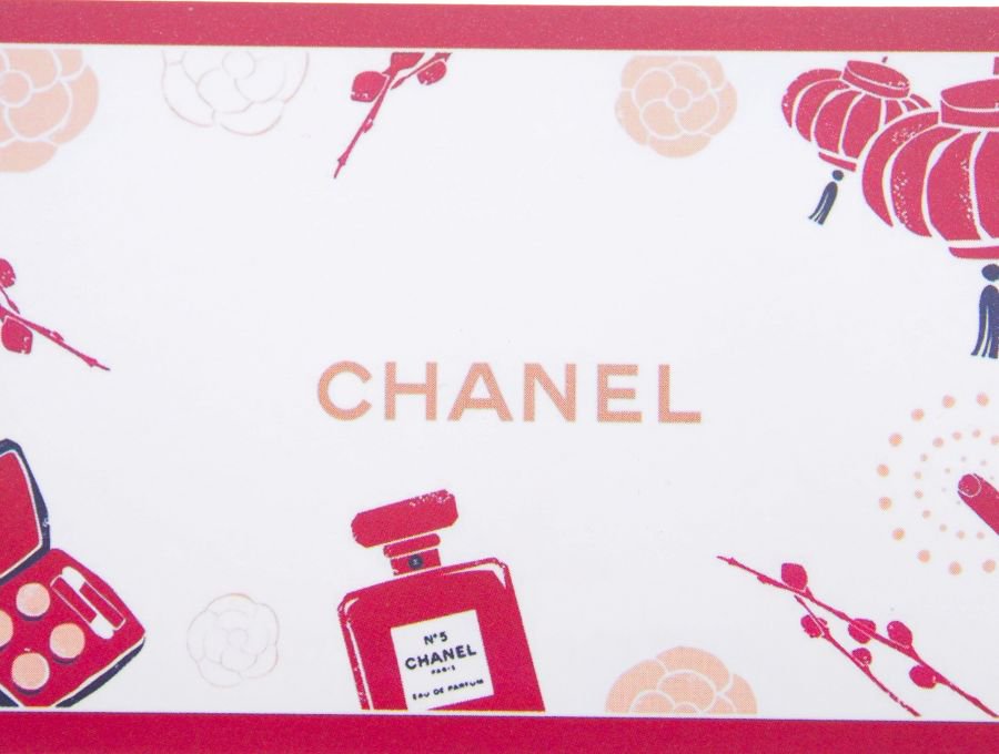 シャネル CHANEL メッセージカード＆シール HAPPY CHINESE NEW YEAR 旧正月 CC ココマーク ラッピング【Used  開封品】 - ブランドジャックリスト