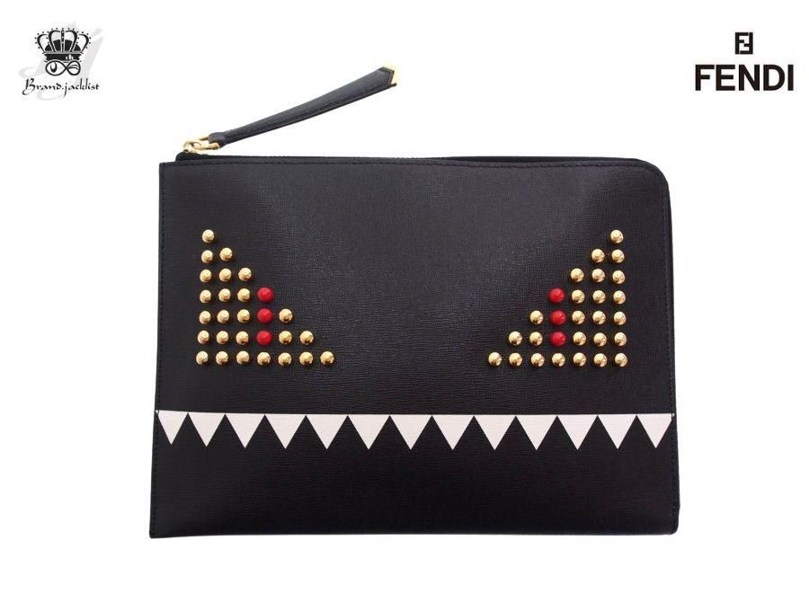 希少FENDI LOVE モンスター ストラップ付きクラッチバッグ 希少FENDI LOVE モンスター ストラップ付きクラッチバッグ 希少