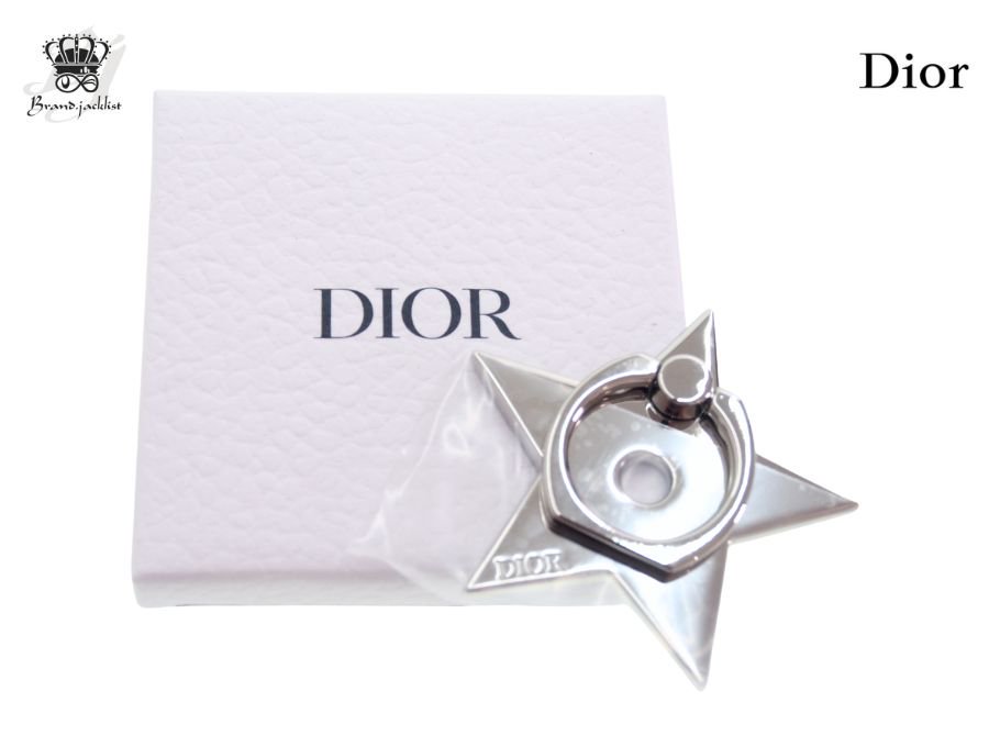 クリスチャンディオール ノベルティ スマホリング スタンド 幸運の星 スター シルバー DIOR Parfums【Used 開封品】 -  ブランドジャックリスト