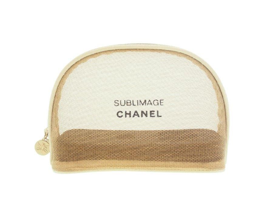 シャネル ノベルティ ラウンドポーチ 半月 サブリマージュ 収納ポケット付き メッシュ CHANEL SUBLIMAGE【New 新品】 -  ブランドジャックリスト