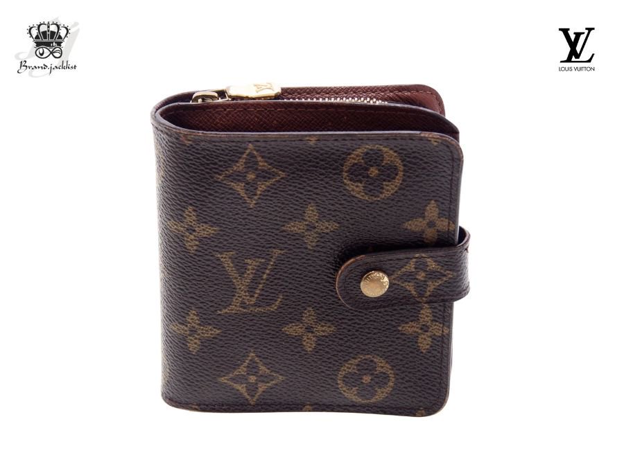 ルイヴィトン 財布 モノグラムコンパクトジップ M61667 二つ折り 小銭入れあり LOUIS VUITTON【Used 通常品】 -  ブランドジャックリスト