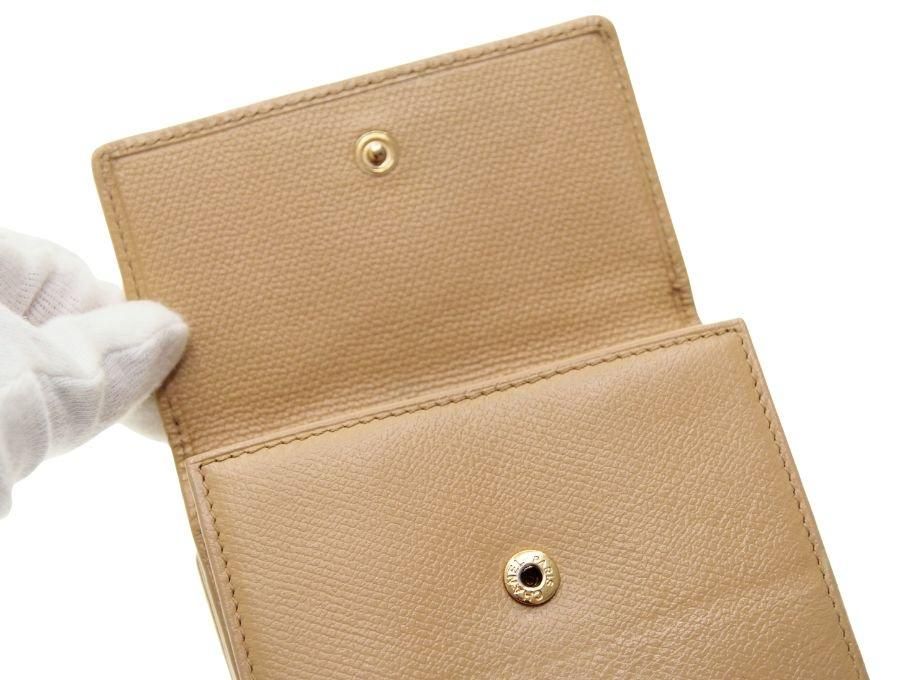 シャネル 財布 ココボタン 二つ折り ハーフウォレット Wホック