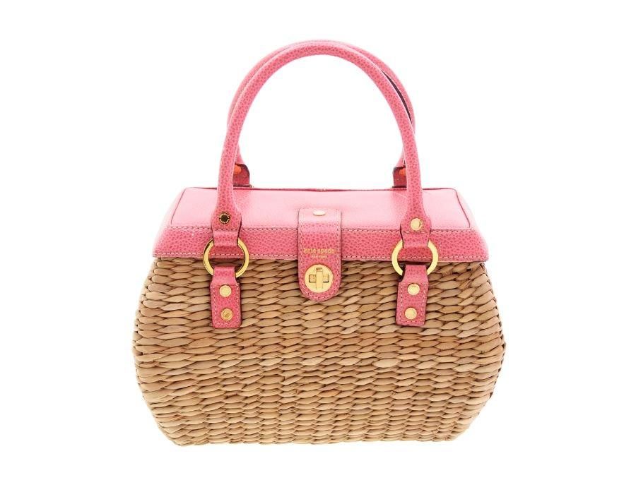 ケイトスペード ハンドバッグ かごバッグ バスケット 13296 ピンク