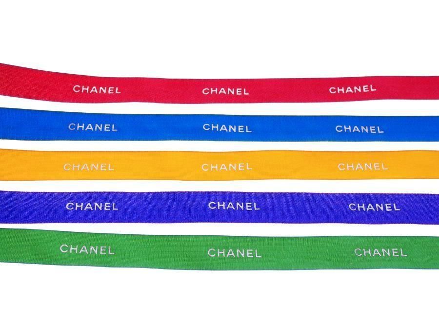 CHANELリボンネイビー1ロール50m 24B◇主役級ネックレス♪】CHANEL ネックレス リボン CCロゴ
