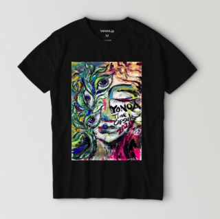 YONOA【メンズ/レディース】レギュラーフィットTシャツ「TimeCapsule2020」(黒)の商品画像