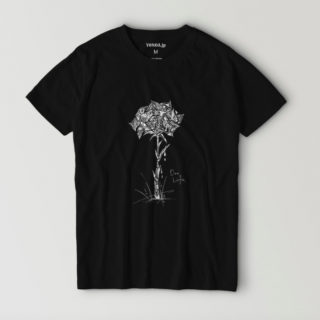 YONOA【メンズ/レディース】レギュラーフィットTシャツ「線画アート03」(黒)の商品画像