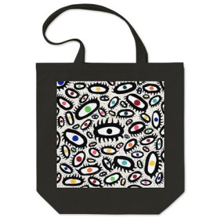 YONOA アート・トートバッグ「Eyes01」(ブラック）の商品画像