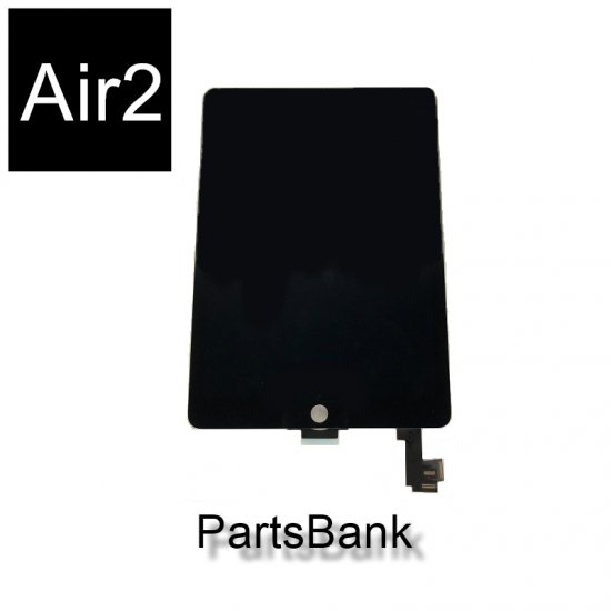 iPadAir２タッチ液晶パネル白（一体型）※ｽﾘｰﾌﾟｾﾝｻｰｹｰﾌﾞﾙ半田付け済み - Parts Bank