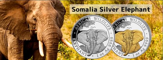 ソマリアエレファントシルバーコインの商品案内ページ