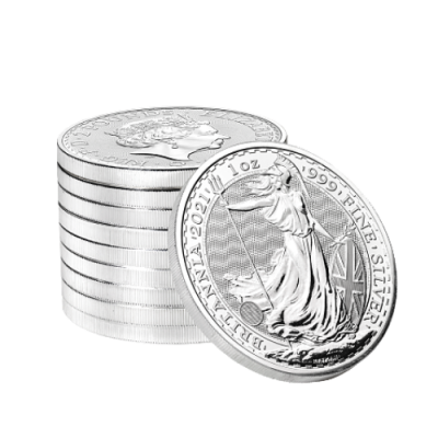 2021年 イギリス ブリタニア銀貨 1オンス （カプセルケース付 